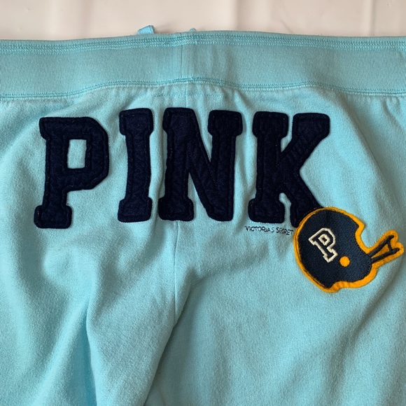 EUC Medium Pink Football Helmet Collegiate Sweatpants Joggers - Picture 7 of 15